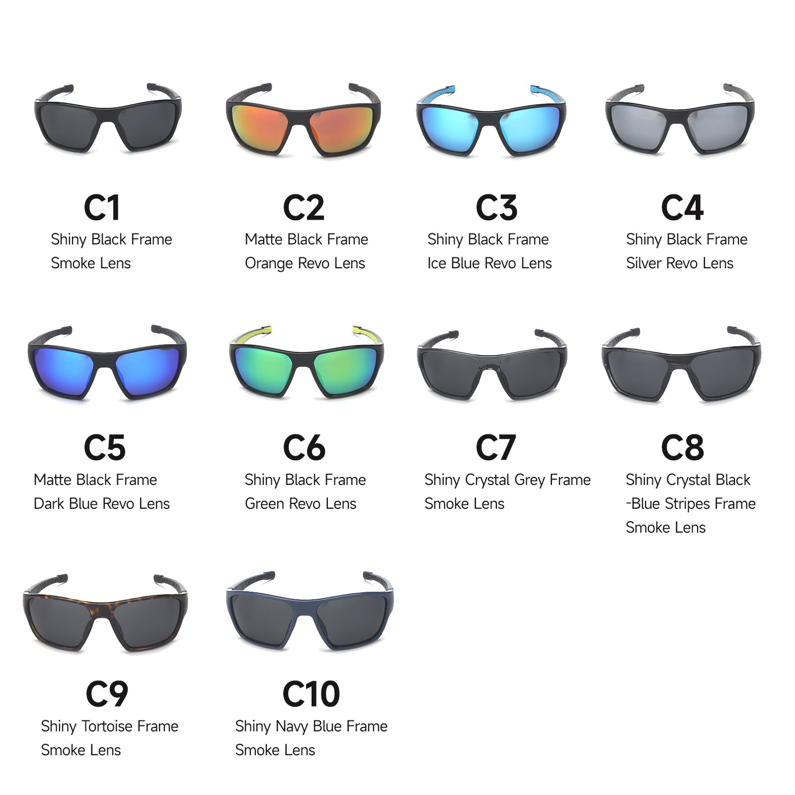 Wholesale High Quality Anti Glare Polarized Surfing Fishing Sunglasses UV400 TAC Lens Outdoor Water Sports Glasses For Men