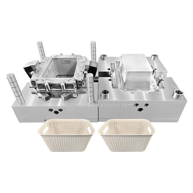 mold tool molding tooling manufacture Plastic frame storage basket daily commodity mould with big injection molding workshop