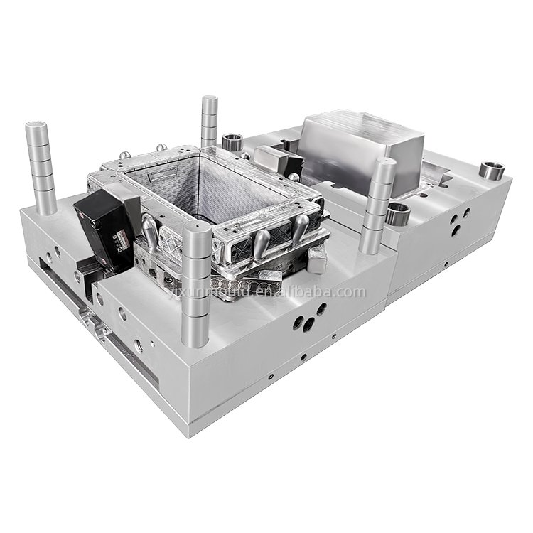 mold tool molding tooling manufacture Plastic frame storage basket daily commodity mould with big injection molding workshop