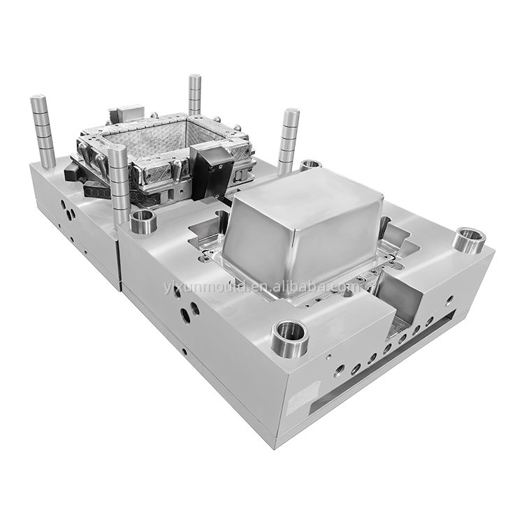 mold tool molding tooling manufacture Plastic frame storage basket daily commodity mould with big injection molding workshop