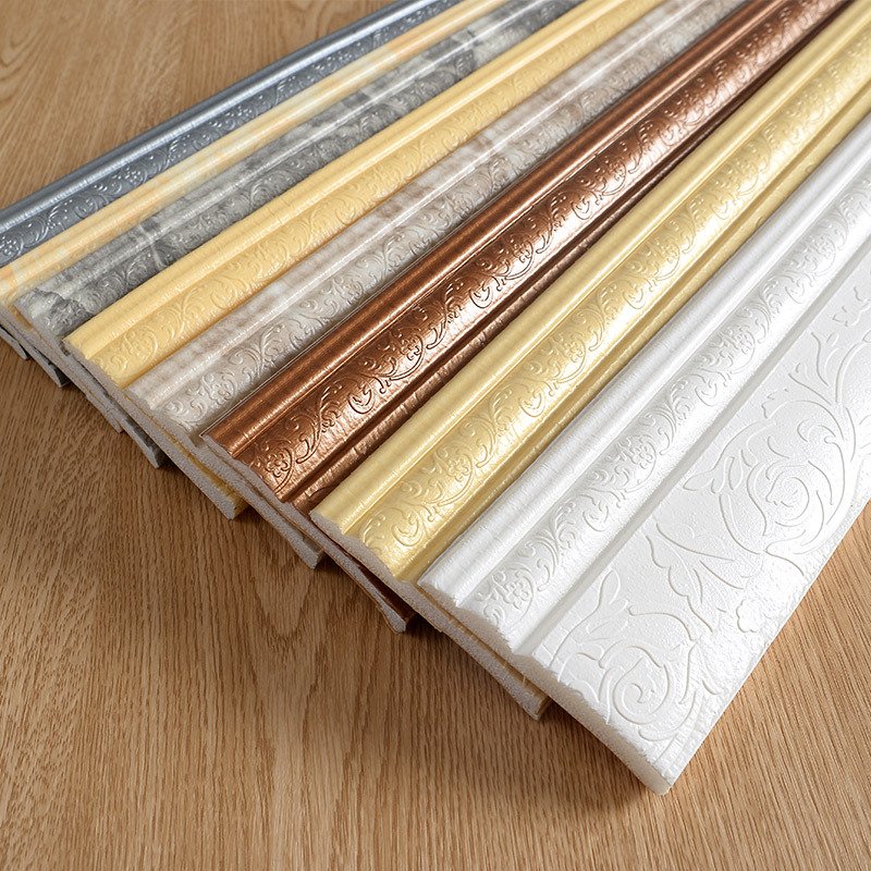 Hot Sale Self-adhesive waistline edge sealing strip door frame edge wrapping strip wall sticker corner line decorative