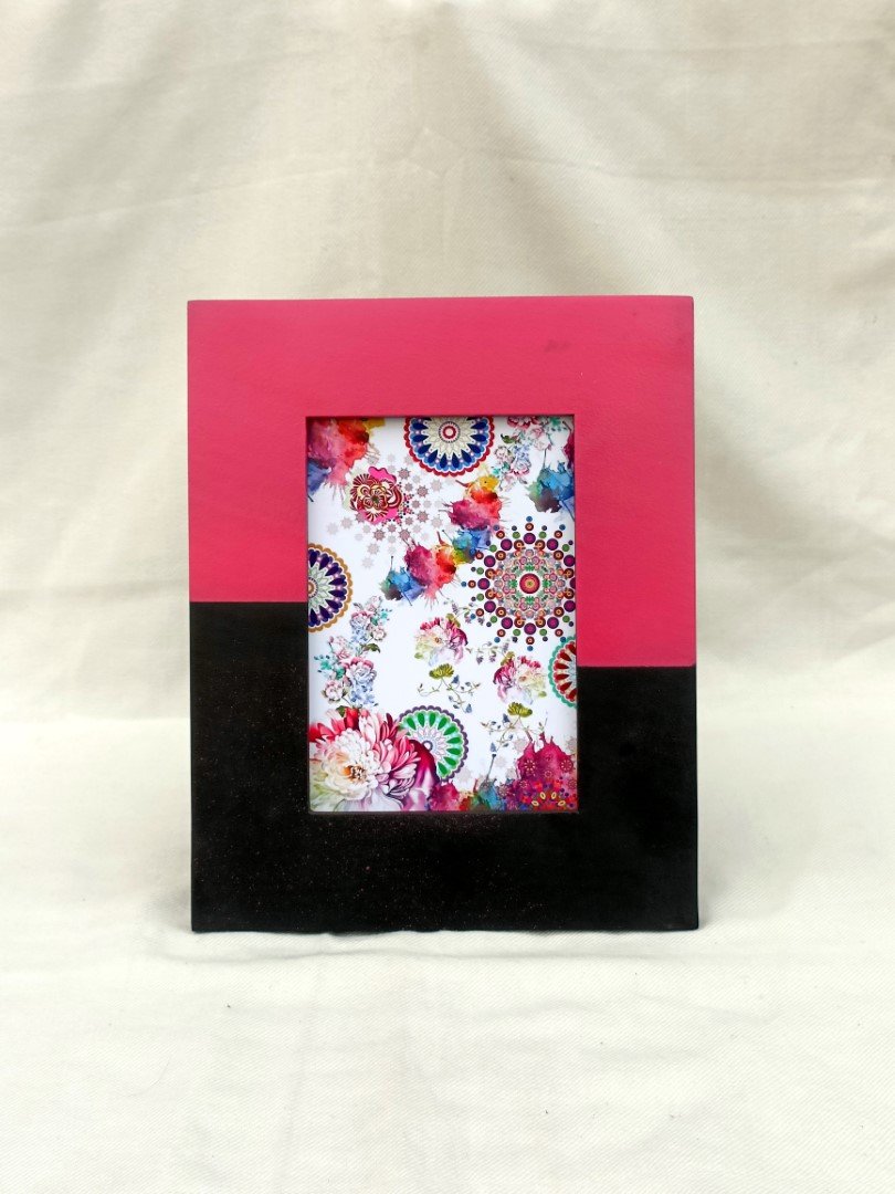 High Quality Rectangle Shaped Handmade Wood Photo Frame Latest Design for Home Decoration