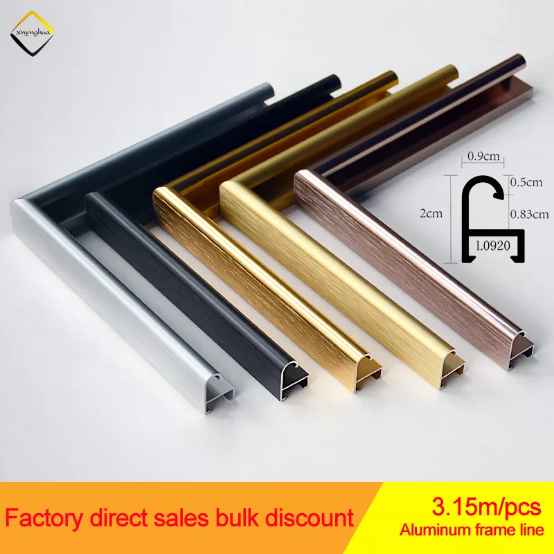 Custom Size Metal Poster Picture Photo Frame Aluminium Wall Frames Home Decor Molding Strips Aluminum Picture Frame Mouldings
