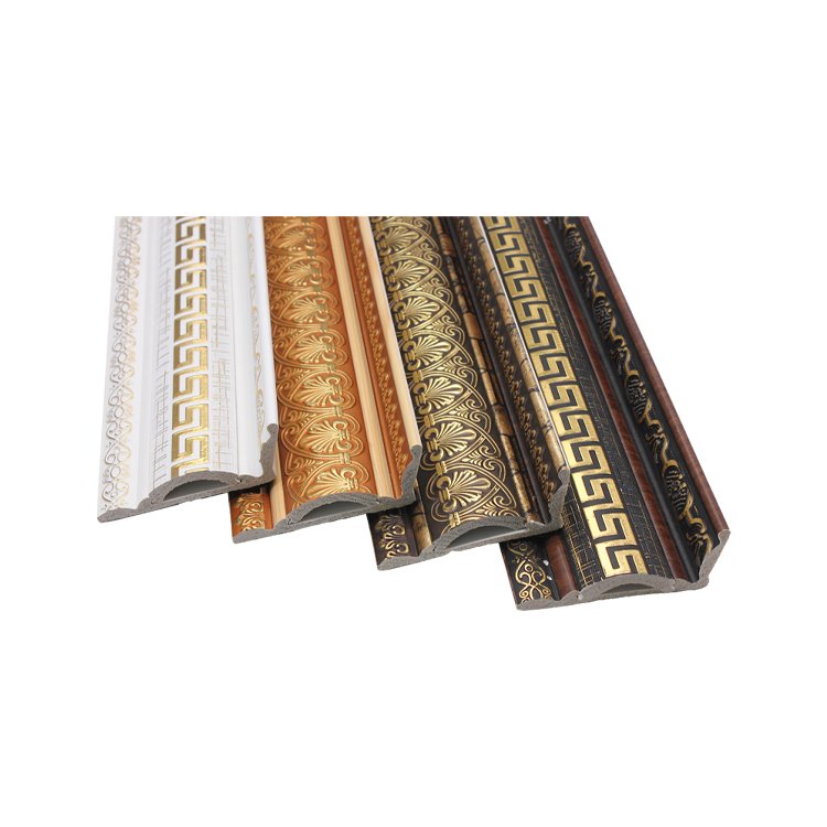 Easy to install cornice moulding Middle East style real estate pop mouldings ceiling crown decoration PS cornice line