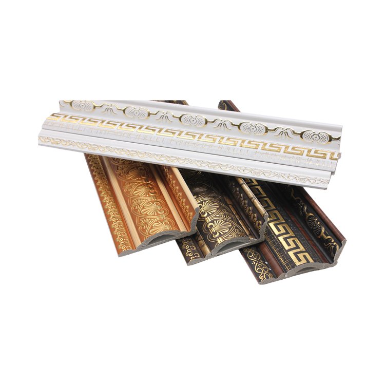 Easy to install cornice moulding Middle East style real estate pop mouldings ceiling crown decoration PS cornice line