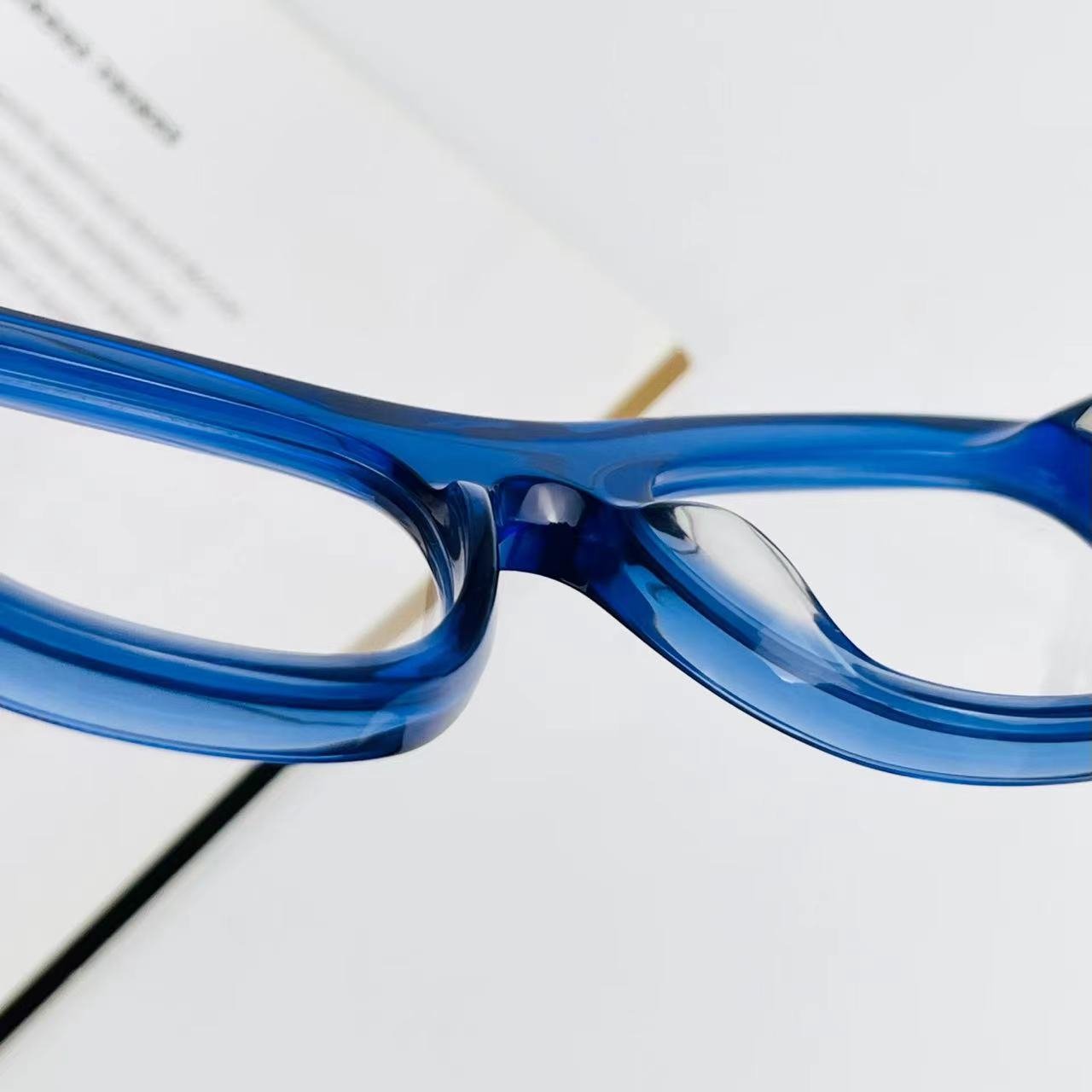 Thick Acetate Glasses Rectangle Prescription Optical Luxury Eyeglasses Acetate Frame Women Men Unisex Italian Glasses