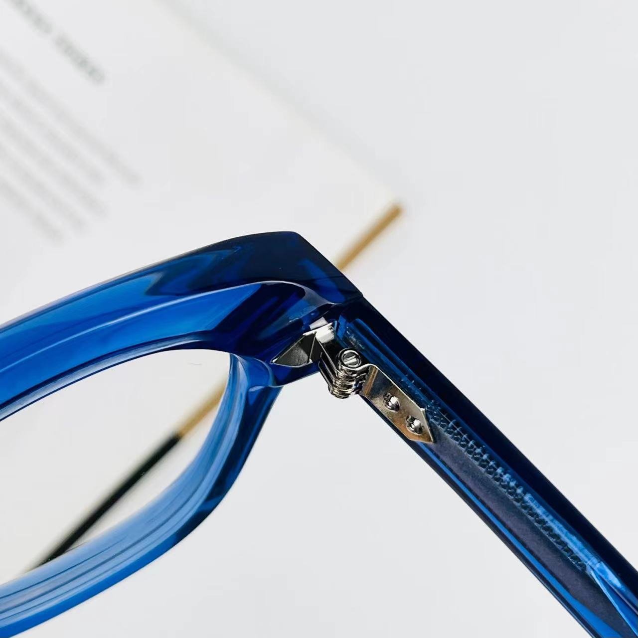 Thick Acetate Glasses Rectangle Prescription Optical Luxury Eyeglasses Acetate Frame Women Men Unisex Italian Glasses