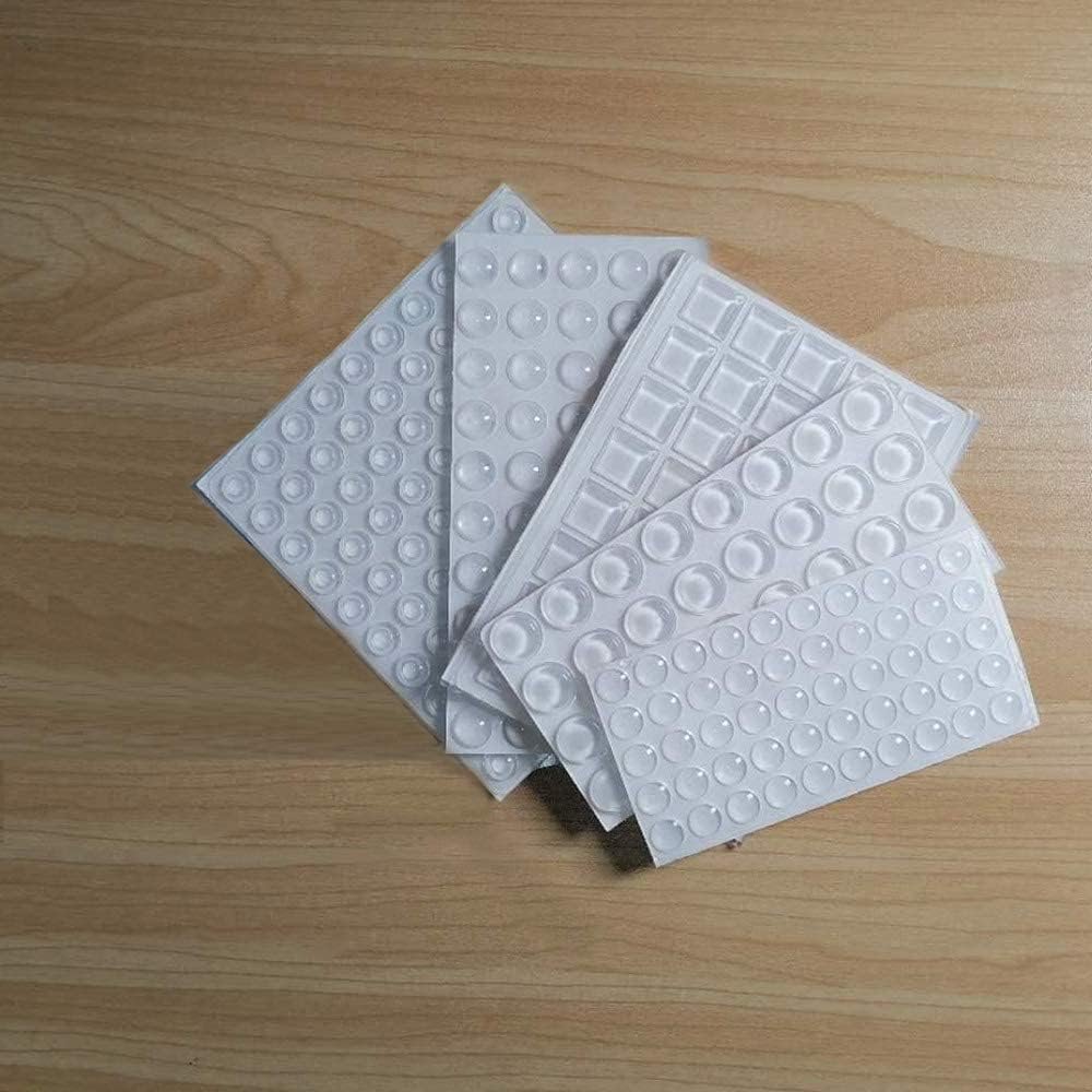 Round Cabinet Door Bumpers Clear Adhesive Cupboard Door Bumpers for Noise Reduction