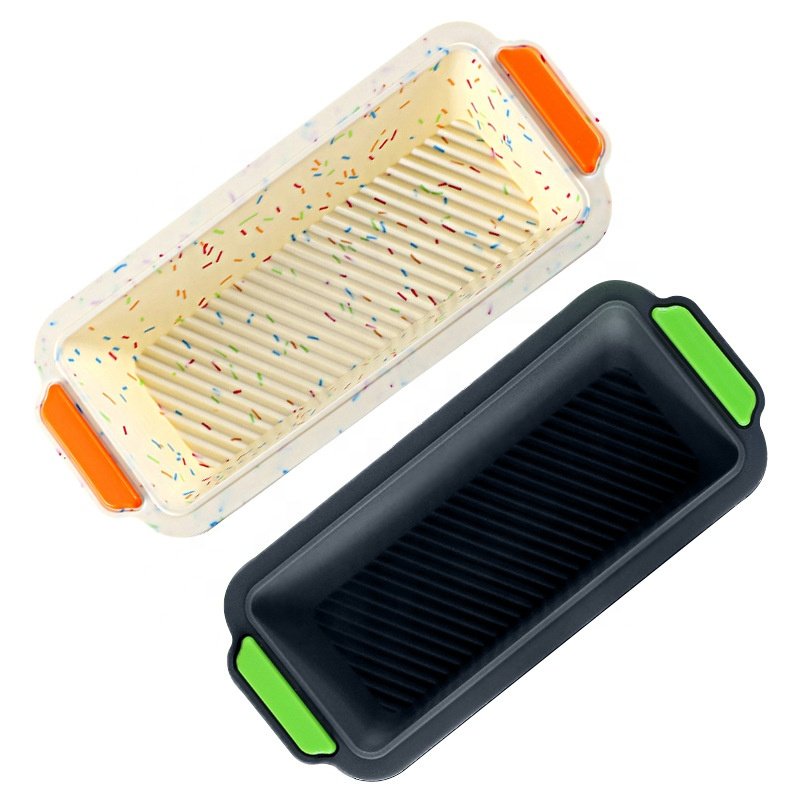 Bread Pans for Baking, Silicone Bread Pans for Homemade Bread with Reinforced Stainless Steel Frame Inside Non-stick