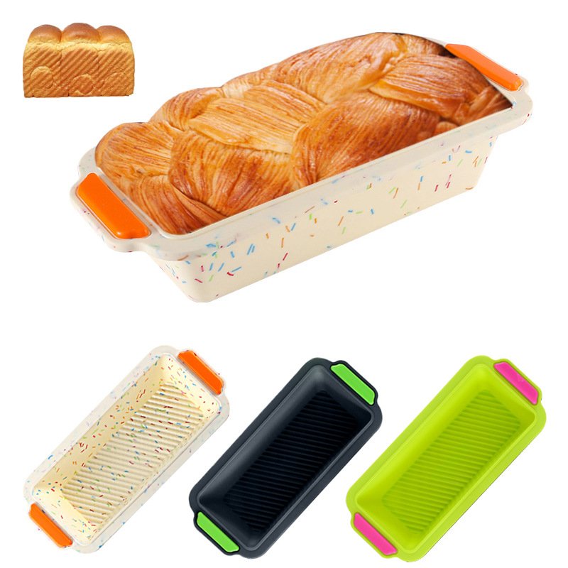 Bread Pans for Baking, Silicone Bread Pans for Homemade Bread with Reinforced Stainless Steel Frame Inside Non-stick