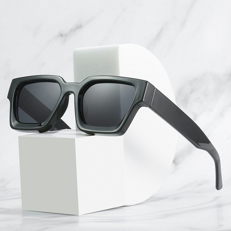 2024 classic big square frame men sunglasses oversized frames women sun glasses custom logo
