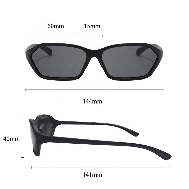 2024 Custom logo fashion pink rectangle one piece sunglasses frames hot selling trendy luxury uv400 vintage y2k women sunglasses