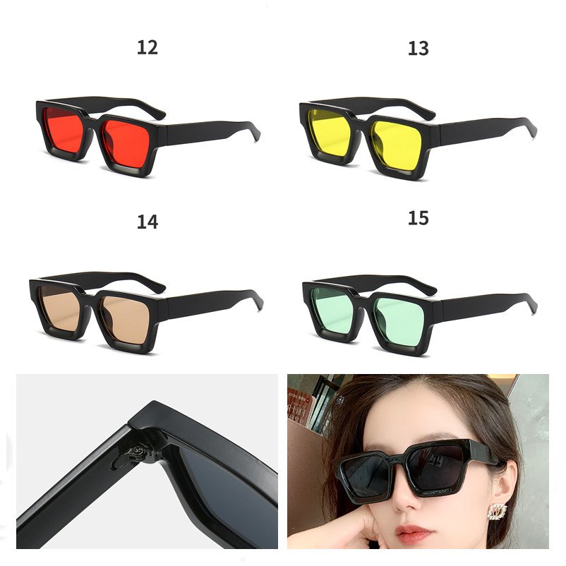 Cool Trending Sunglasses 2024 Lunnette De Soleil Homme Bulk Plastic Oversized Big Frame Square Sunglasses For Women