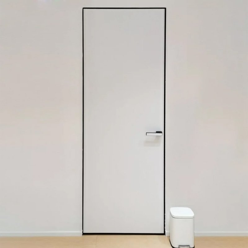 Foshan invisible door manufacturer 36 inch by 80 White hidden invisible interior room door melamine frameless door