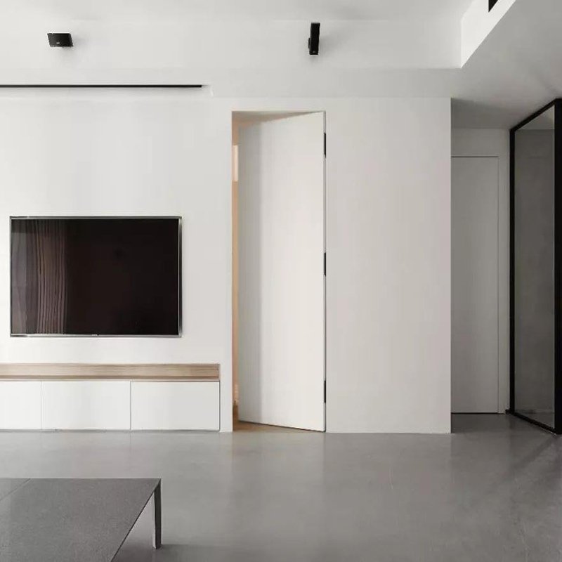 Foshan invisible door manufacturer 36 inch by 80 White hidden invisible interior room door melamine frameless door