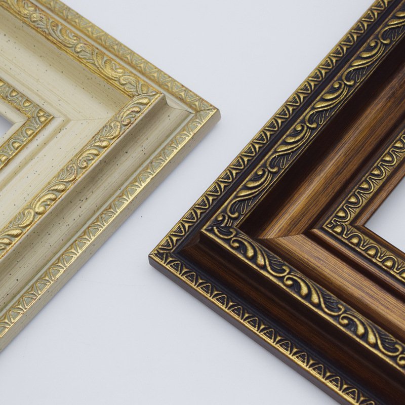 American Decorative Painting Gold Photo Frame Line European Vintage Picture Frame Mirror Frame Oil Decorative Strip
