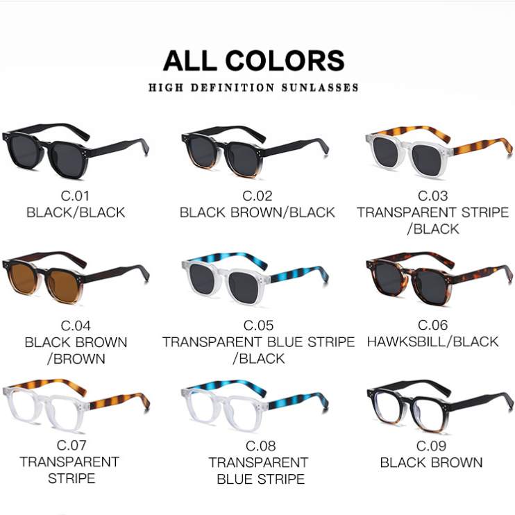 2024 New arrivals Hot sale luxury Fashion Men Women designer Sun Glasses Thick Frame Square Sunglasses with logo
