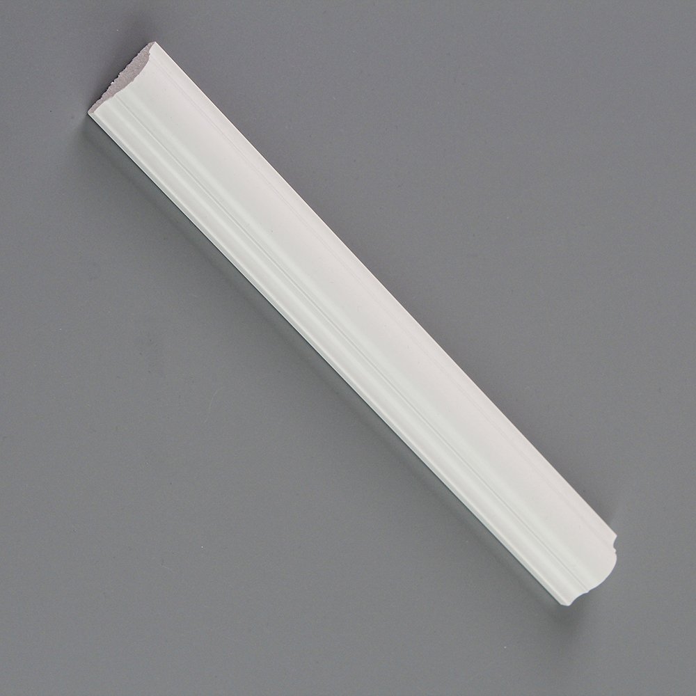 OEM Factory Modern Indoor PVC Floor PS White Foam Skirting Mouldings Machine Primed for Hotel Application