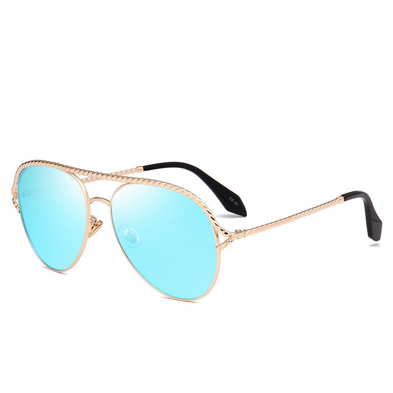 Colorful Lens New Sunglasses Luxury Trendy Sunglasses 2024 For Women Driving Double Bridge Sunglasses