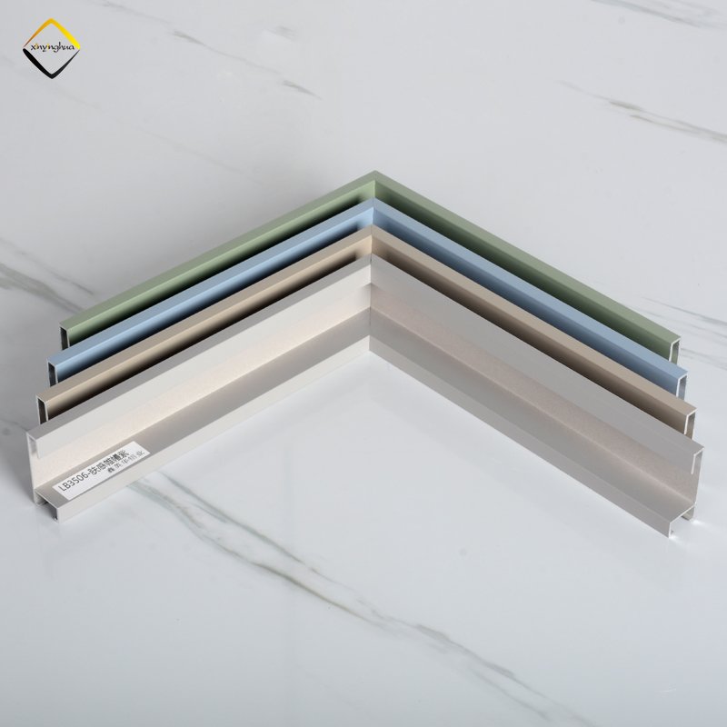 Factory Wholesale Customized Metal Photo Frame Skin Color Green Blue Aluminium Picture Frames Moulding Aluminum Profile