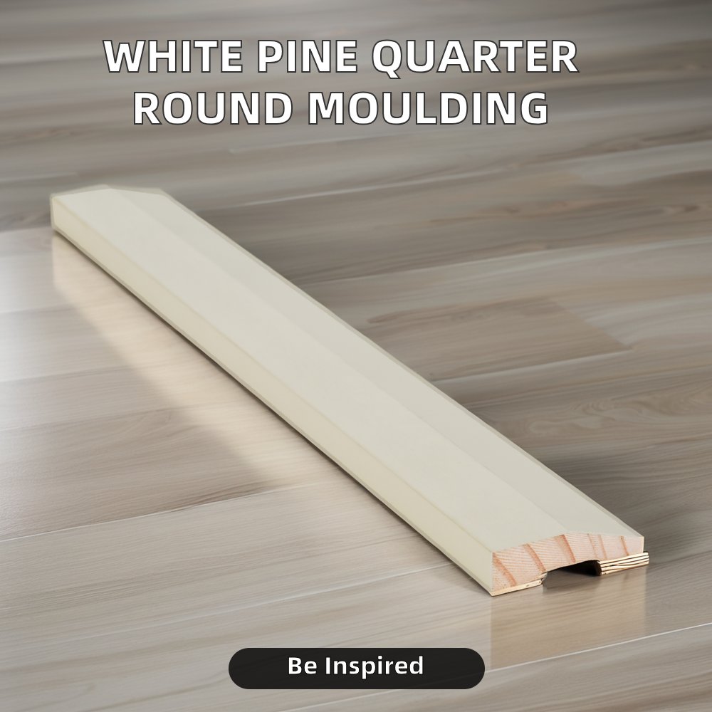 Waterproof Grey Primed Pine Wood Window Moulding LOSP H3 Treated Interior Decorative Casing Corner Decor White Primed Indoor Use