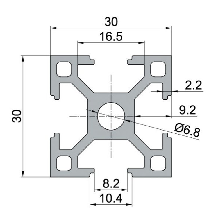 Customized all kinds of profile product industrial 6061 6063 aluminum system extrusion sliding profile