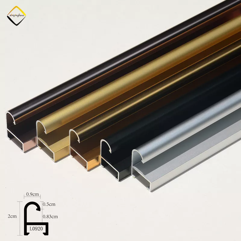 Customizable Size Aluminum Photo Picture Frames Moulding Profiles For Advertising Poster Certificate Diploma Metal Frame