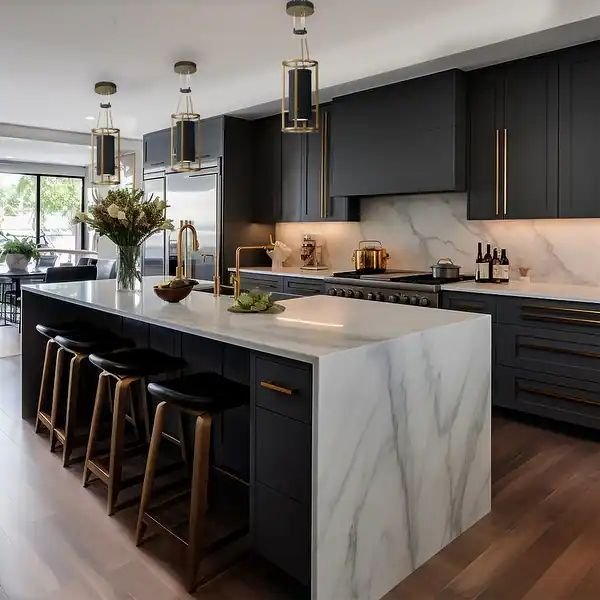Custom Solid Wood Modern Luxury Kitchen Cabinets Kitchen Furniture Kitchen Cabinet