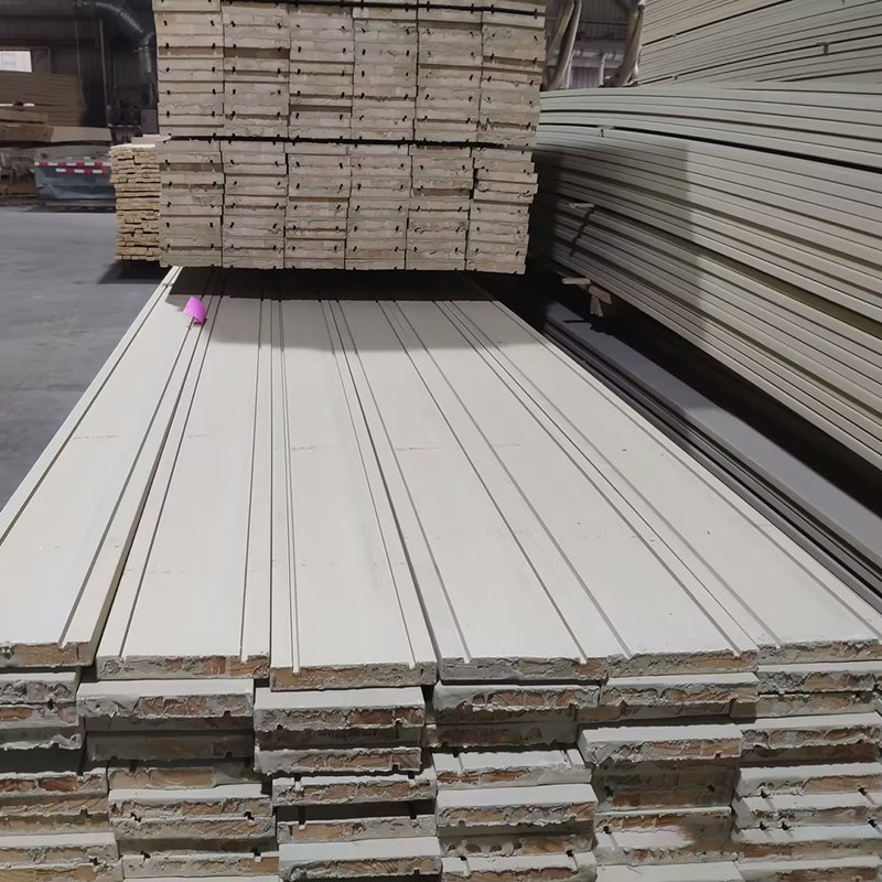 1-5/16"x 4-7/16 "Solid Wood Primed Pine Exterior Door Frame With Primed Moulding Wood Door Trim