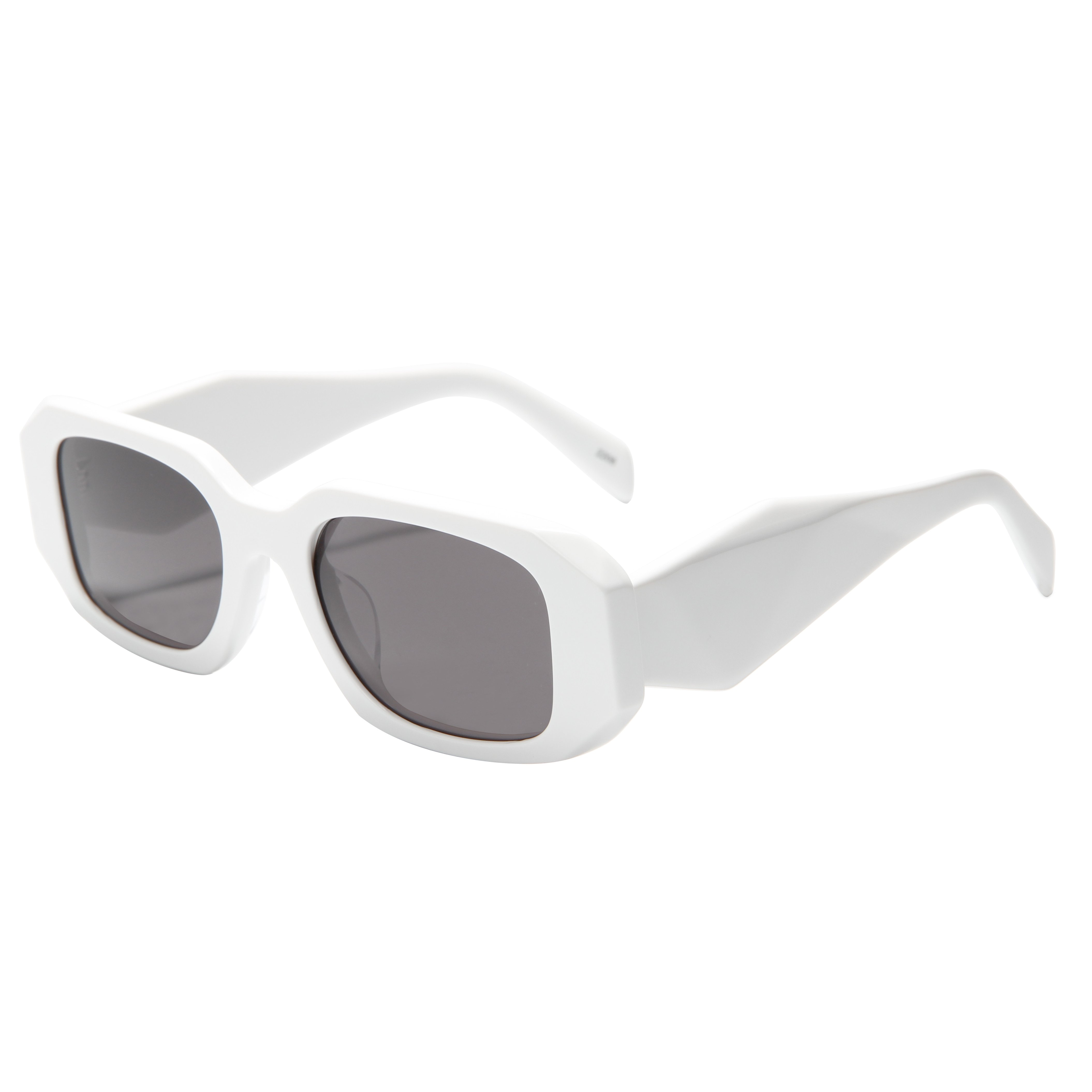 High Quality Trendy Fashion Oval Spectacle Eyeglass Frames Unisex Polarized CR39 Lenses Clear Acetate Sunglasses for Men Women