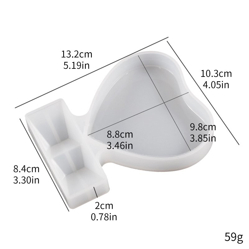 Kaijie heart shaped photo frame silicone mold DIY crystal epoxy mold craft home decoration gift drop rubber mold