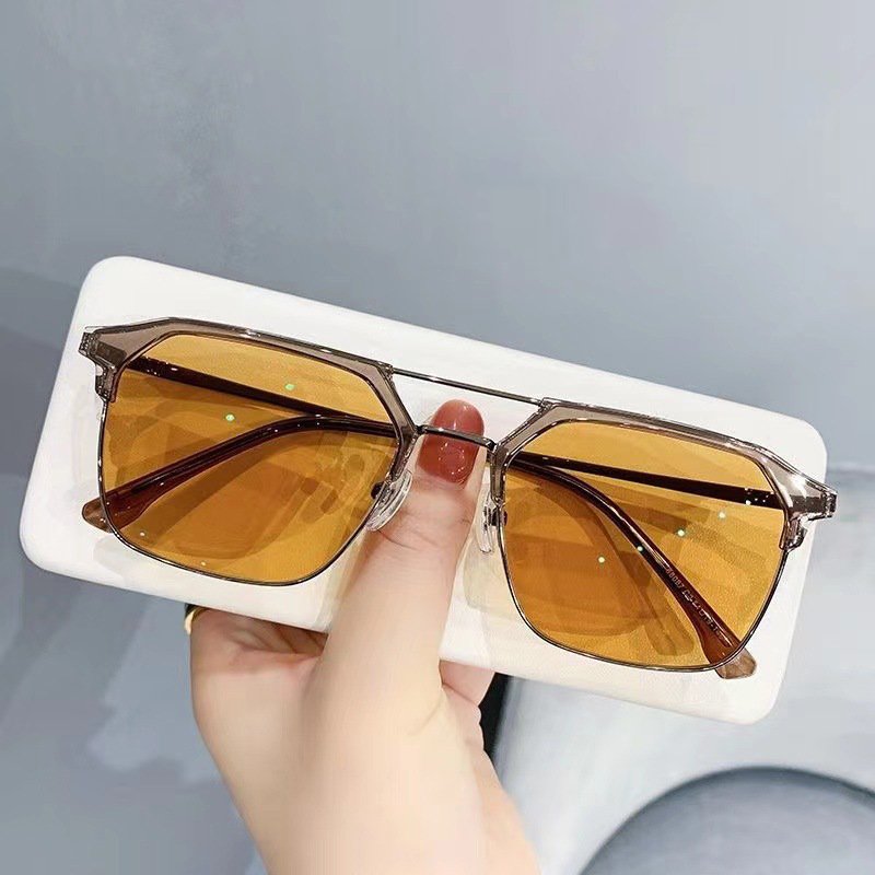 women Brown photochromic eye glasses for men rectangle reading glasses metal frame UV400 photochromic and anti-blue glasses man