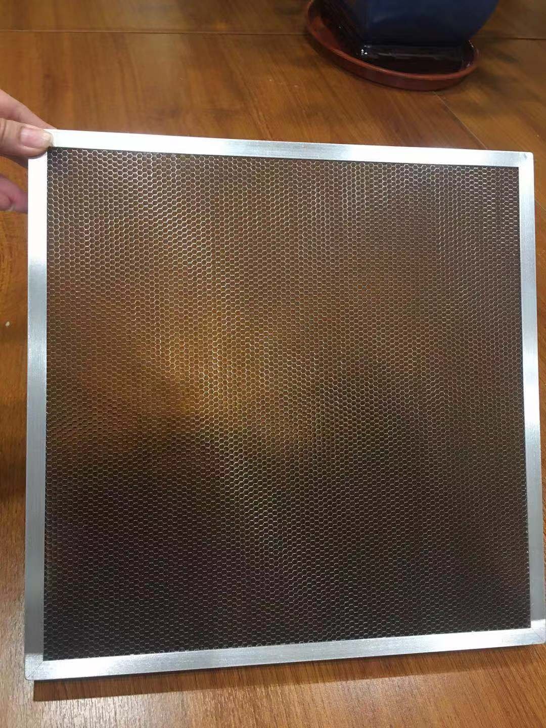 Light weight custom size aluminum frame honeycomb core for laser worktop