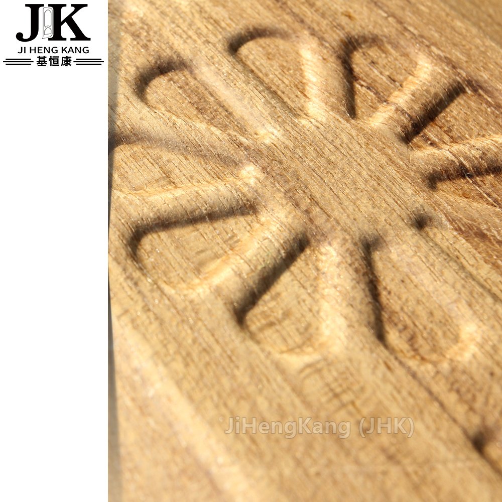 JHK-FC01 Wooden Door Frame Wood Glass Double Door Design Wood Veneer Door
