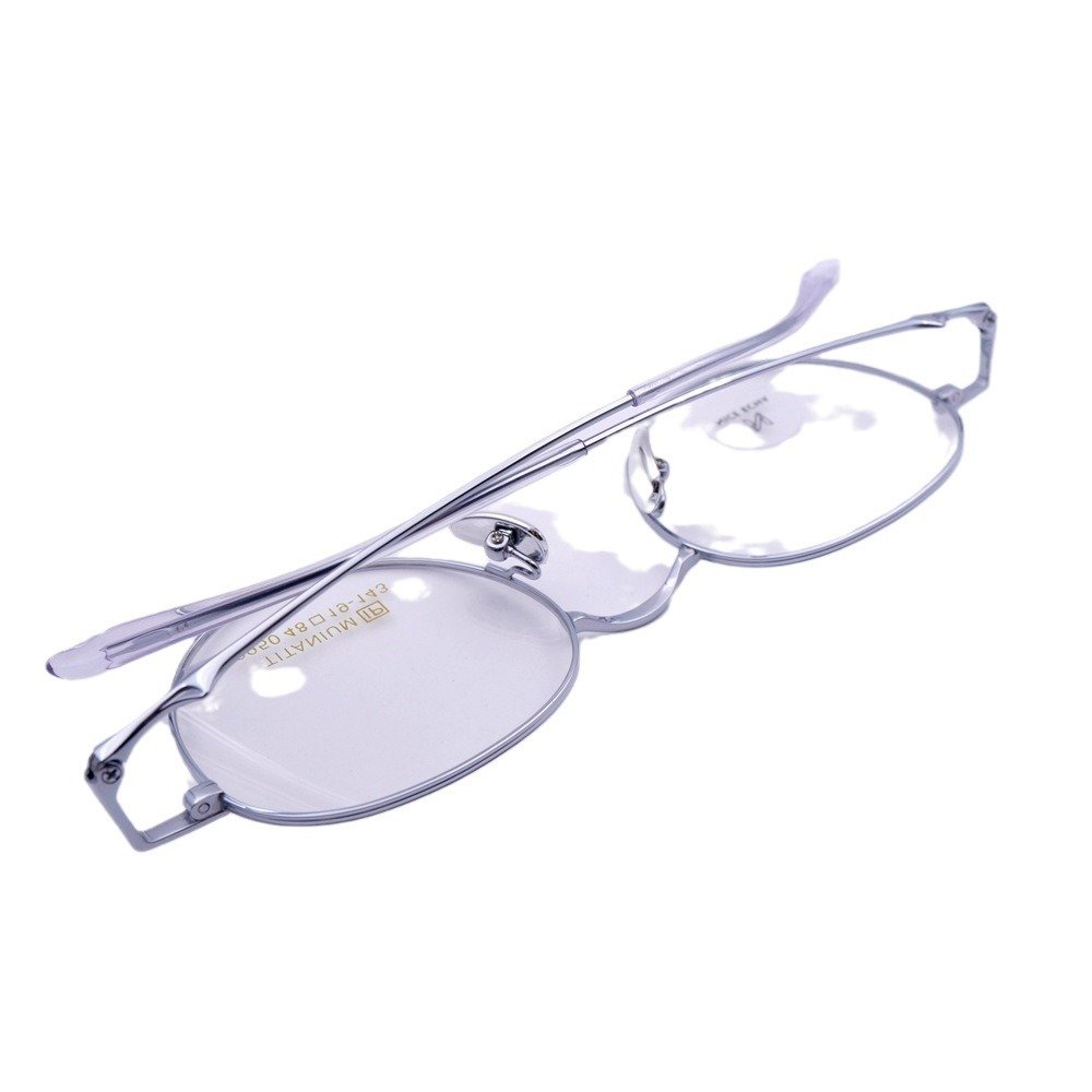 9950 Hot trend new ultra-light semi-titanium retro spectacle frame men and women round small optical