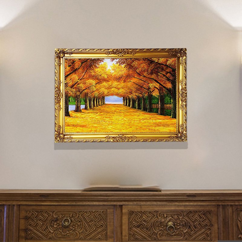 Sunflower Modern Antique Oil Painting Frames Print Landscape Wooden Picture Frame Photo Frame Moulding for Art Decor