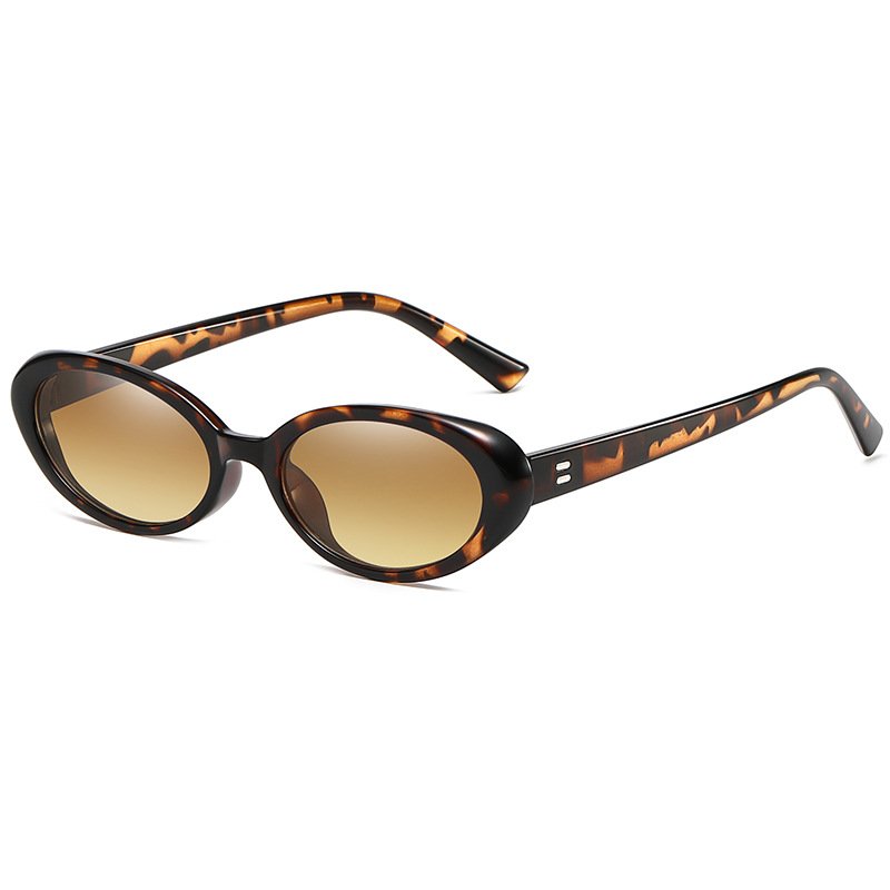 Hot sale oval plastic frame UV protection Fashion vintage European American famous brand Sun Glasses Trendy Ladies Sunglasses