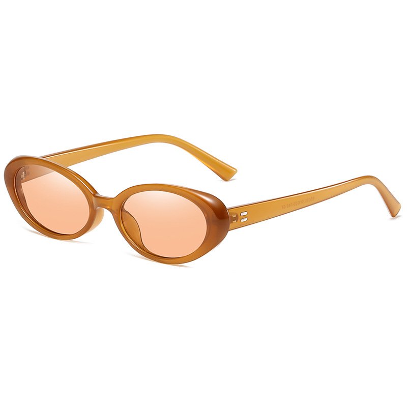Hot sale oval plastic frame UV protection Fashion vintage European American famous brand Sun Glasses Trendy Ladies Sunglasses