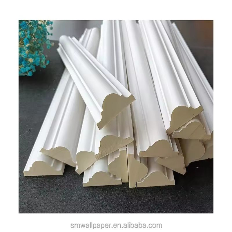 Polyurethane extrusion moulding PU lowes foam chair rail wall frame