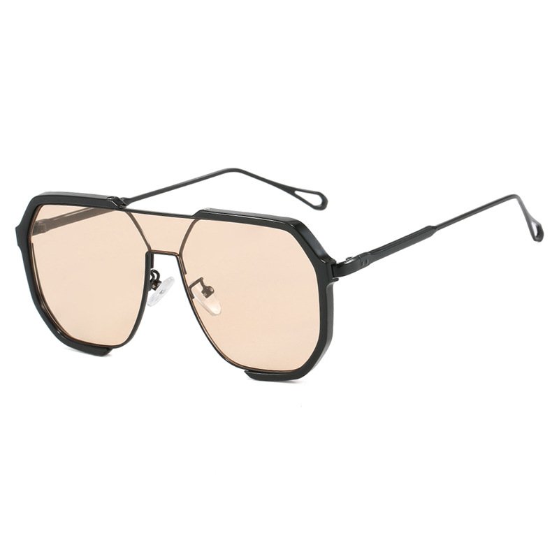 2024 New Unique Oversized Sunglasses Women One Piece Fashion Sunglasses for Men UV400 Punk Glasses Trending Female Eyewear UV400