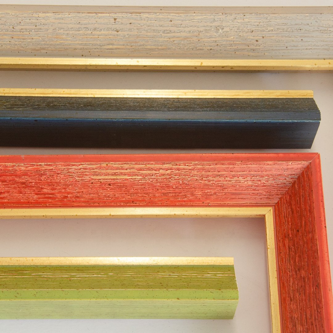 Modern Colorful Wooden Photo Frame Mouldings Custom Size Picture Frames Black Green Grey Decorative Custom Size Picture Frames