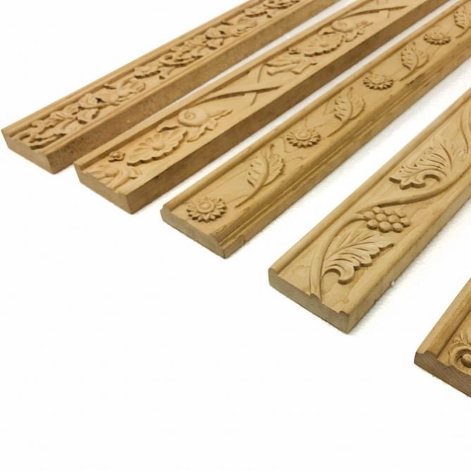 Hand Carved Wooden Mouldings Decorative Picture Frame Furniture Wood Mouldings