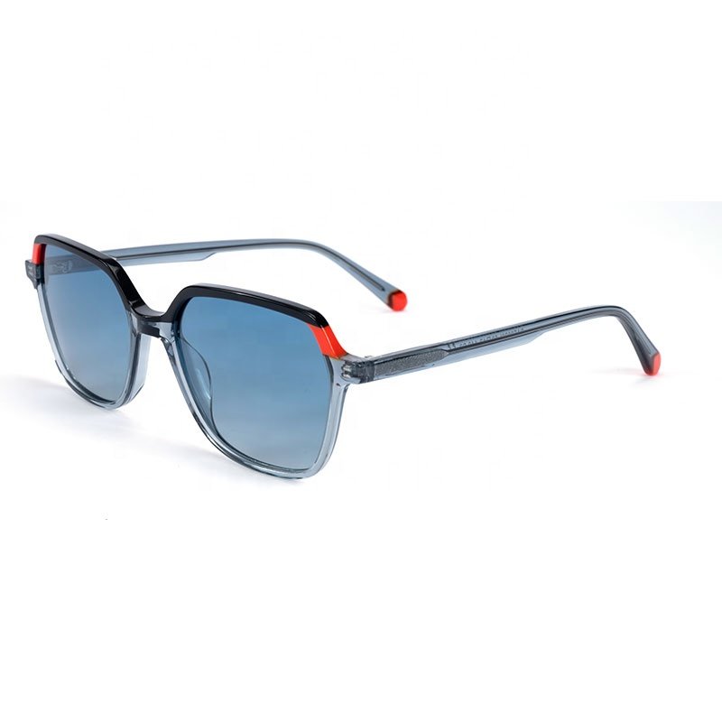 Brand Designer Chunky Men Sunglasses Polarized Rectangular Sun Glasses Man Handmade Acetate Frame Square Shades Eyewear UV400
