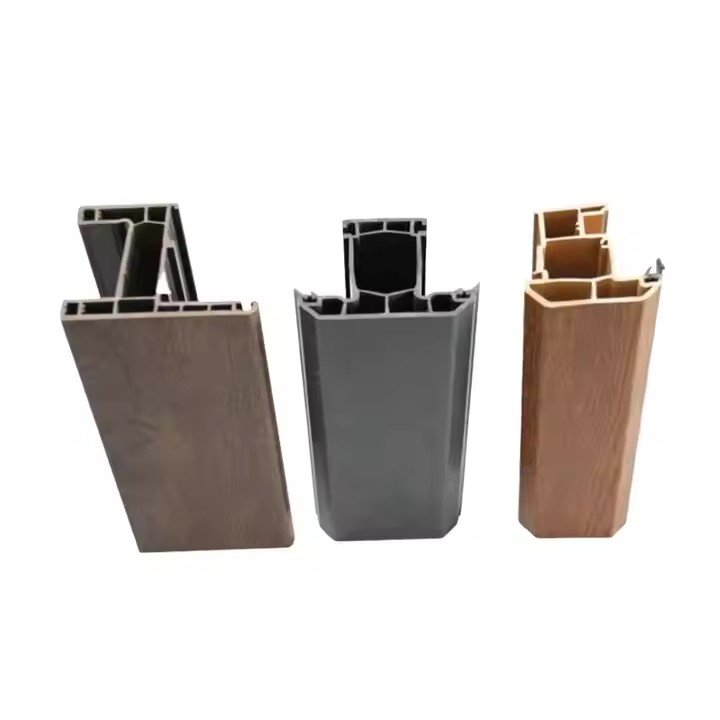 Laminated Foil UPVC Profiles With Glazing Bead PVC Plastic Profiles for Building & Moulding for Exterior & Bathroom Use