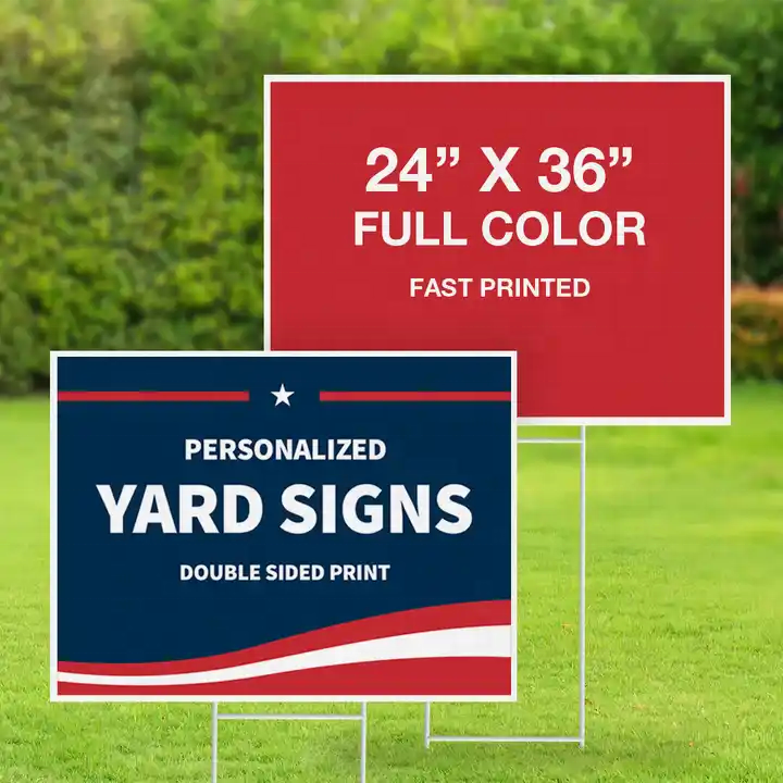 Customized Advertising pp plastic sheet Lawn Yard Polypropylene Coroplast Sign Corflute Signage plastic sheets