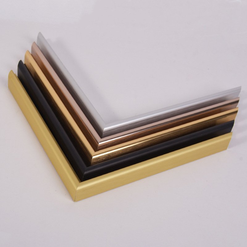 Custom Size Metal Poster Picture Photo Frame Aluminium Wall Frames Home Decor Strips Aluminum Mouldings picture mirror frame