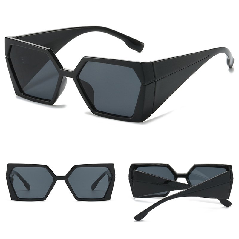 DL GLASSES 2024 Unique Futuristic Eyeglasses Square Wide Frames Lunettes UV Protection Fashion Sunglasses Custom