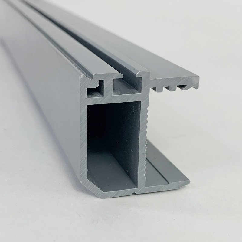 Resistant to the majority of chemicals wine bottle cooler upvc plastic frames and doors extrusion profile