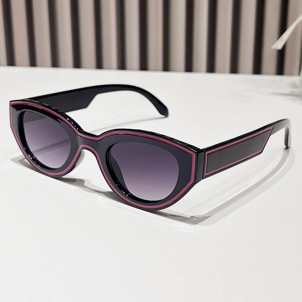 2024 Italy Sunglasses For Ladies High Quality Custom Top Quality Vintage Sunglasses Men Line Small Frame Cat Eye Sunglasses