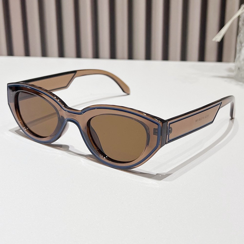 2024 Italy Sunglasses For Ladies High Quality Custom Top Quality Vintage Sunglasses Men Line Small Frame Cat Eye Sunglasses